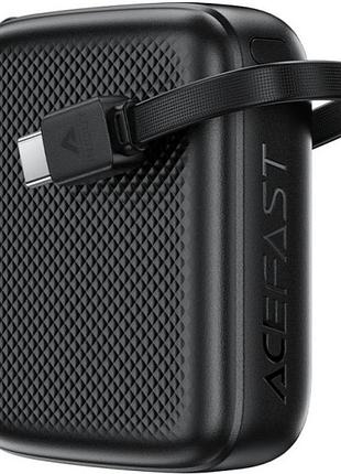 Повербанк acefast m15 10000 mah 20w pd qc 3.0 вбудований кабель usb type-c