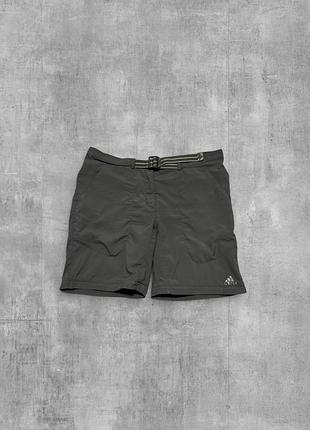 Шорти adidas оригінал сірі графітові чоловічі спортивні трекінгові шорти адідас з ременем