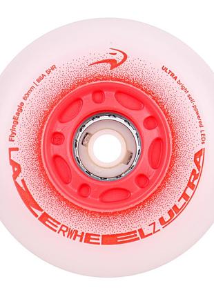 Светящиеся колеса fe lazerwheels ultra красные 80 мм