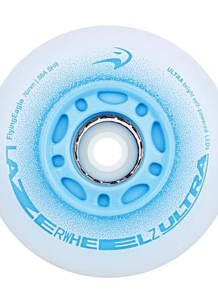 Колеса світяшки fe lazerwheels ultra блакитні 76 мм