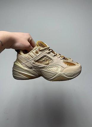 Уцінка кросівки жіночі nike m2k tekno linen & wheat & ale brown