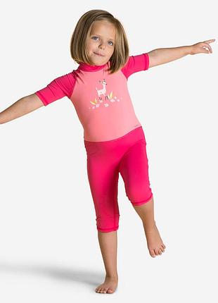 Nabaiji decathlon купальник купальный комбинезон девочке 3-4 г 98-104 см  upf 50+