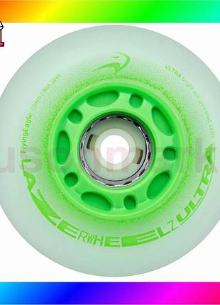 Bs светящиеся колеса fe best mix lazerwheels ultra green 72 мм bas77/n
