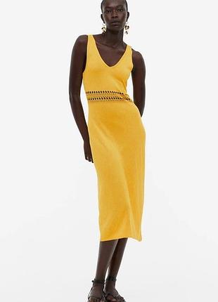 Яскрава жіноча сукня h&m міді р l