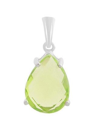 Серебряная подвеска proba с хризолітом 3.098ct (60002444)