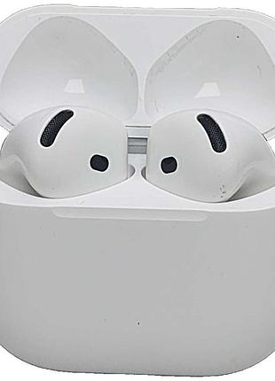 Наушники bluetooth-гарнитура б/у apple airpods 4 (mxp63)