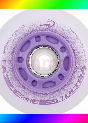 Bs светящиеся колеса fe best mix lazerwheels ultra purple 72 мм bas77/n