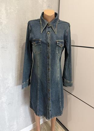 Вінтажна ексклюзивна джинсова сукня vero moda розмір м 46