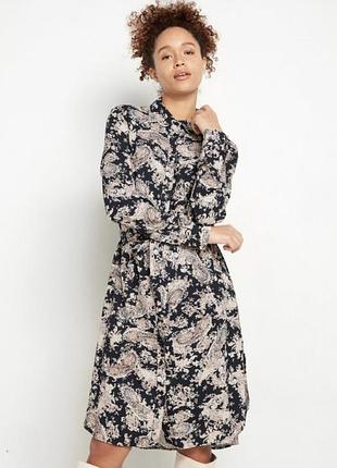 Стильне з пояском плаття 👗 пейслі
