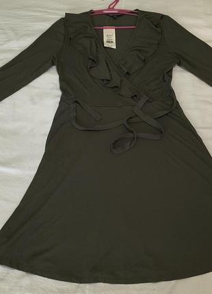 Miss selfridge - новое платье элегантное, стильное, длинный рукав, с поясом -eur 40