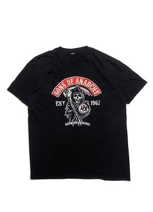 Чоловіча футболка sons of anarchy чорна l