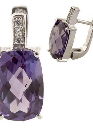 Срібні сережки proba з александритом 10.375ct (1131992)