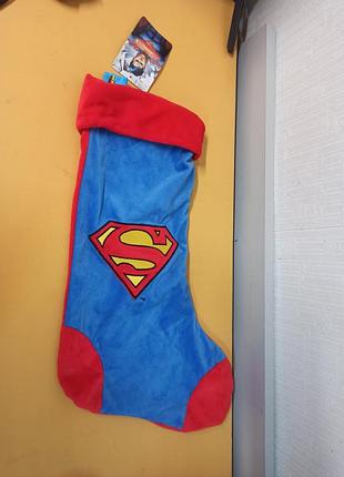 Рождественский носок kurt adler superman