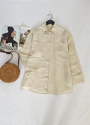 Льняная рубашка h&amp;m