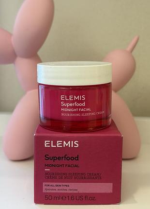 Нічний крем для обличчя  elemis superfood midnight facial