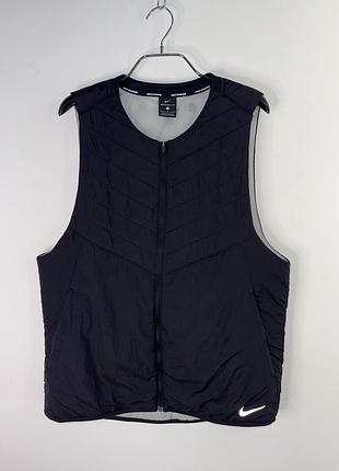 Nike aerolayer running packable vest sleeveless black men l size