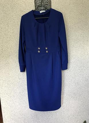 Чудова  сукня  міді з довгим рукавом, плаття розмір 48-50 l- xl