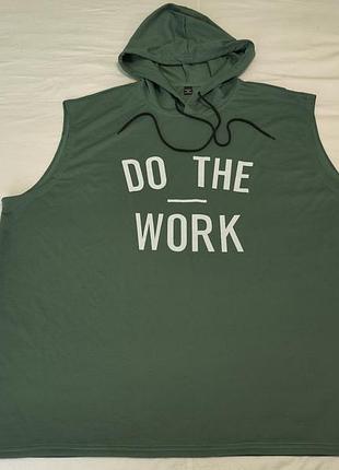 Manfinity do the work - большая мужская спортивная безрукавка с капюшоном - 6xl