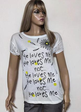 Moschino cheap and chic  футболка с принтом /9760/n