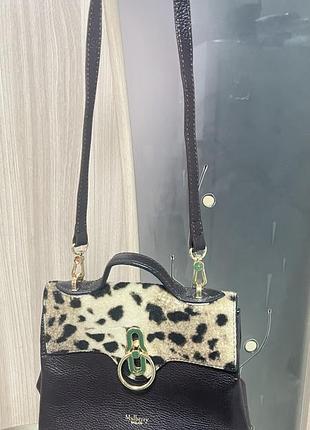 Шкіряна сумочка кросбоді mulberry