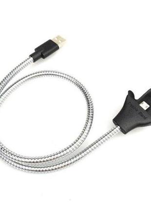 Оригінальний usb шнур «ладонь» для заряджання та синхронізації пристроїв, міцний кабель для передачі даних