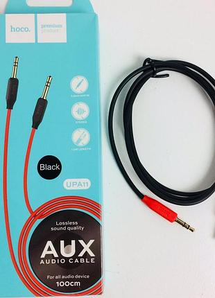 Aux кабель hoco upa-11 — универсальный аудио кабель 3,5 мм для подключения смартфона, планшета и наушников, качественное звучание