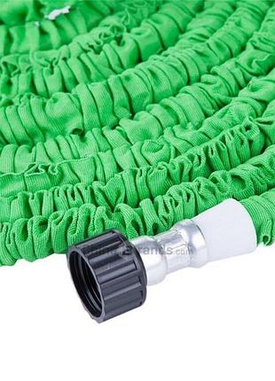 Растягивающийся поливочный шланг x hose 15 м (50ft) с металлическими соединениями — эластичный садовый шланг для полива