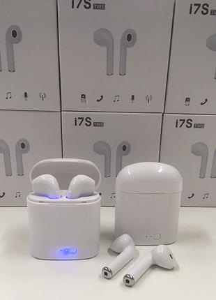 Беспроводные наушники i7s tws — bluetooth-гарнитура для прослушивания музыки и звонков