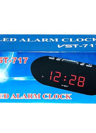 Стильные настольные led-часы vst-717 с подсветкой и цифровым дисплеем