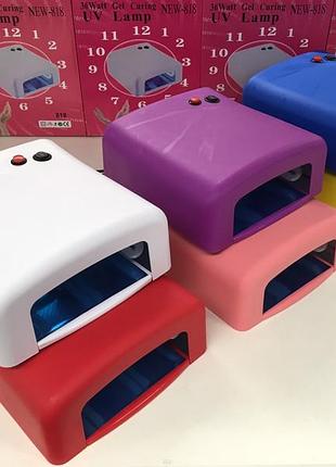 Стильна uv/led лампа для гель-лаку 36w art-818 — професійна сушарка для нігтів