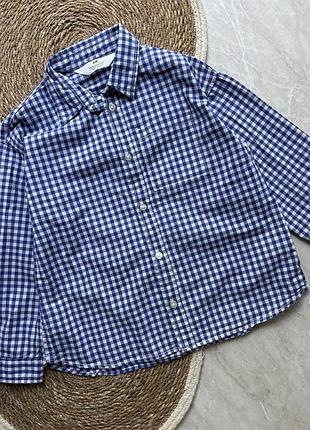 Сорочка в клітинку на хлопчика 6-7 років h&m