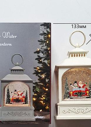 Новогодний световой ночник-фонарь wdl-24072/0145 с led-подсветкой декоративный праздничный