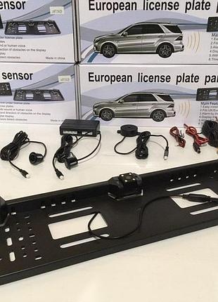 Рамка для номерного знака с камерой заднего вида и парктроником car cam+parking sensor 5429