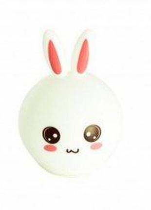 Ночник-кролик силиконовый rgb rabbit silicone xr 2308 — мягкий свет для детской и интерьера