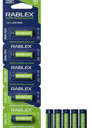 Батарейка rablex turbo 23a 12v повышенной мощности для пультов и датчиков