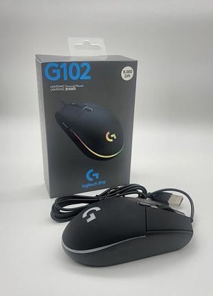 Игровая мышь logitech g102 с rgb-подсветкой, до 8000 dpi