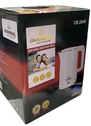 Электрочайник crownberg cb 2845 green — электрический чайник cb2845 от crownberg, зелёный, компактный надёжный помощник на кухне