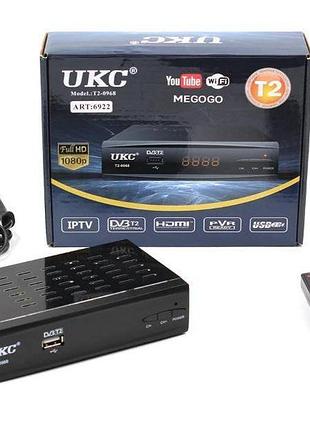 Тюнер dvb‑t2 0968/6922 metal з підтримкою wi‑fi для ефірного цифрового телебачення