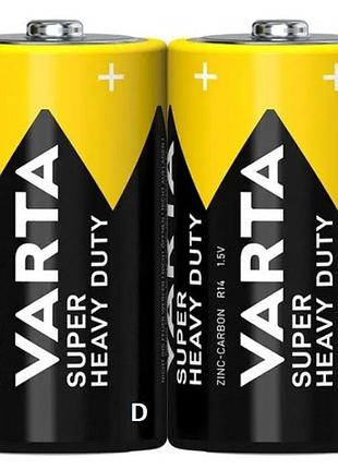 Батарейки varta super heavy duty r20 (2 шт) для длительного использования