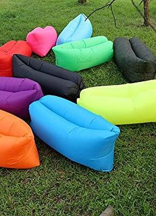 Надувний матрац з подушкою air cushion (230×65×50×1000) — комфортний повітряний матрац для відпочинку та сну