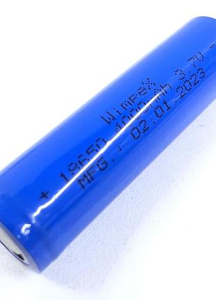 Акумулятор wimpex 18650 blue 3,7v 4000mah — потужний літій-іонний елемент для тривалої роботи пристроїв