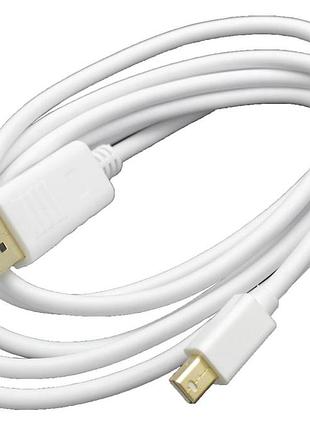 Кабель mini displayport - displayport довжиною 1,8 метра для передачі відео та аудіо