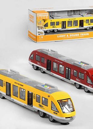 Поезд wy 920 ab скоростной экспресс с подсветкой, звуком и инерцией, 2 цвета