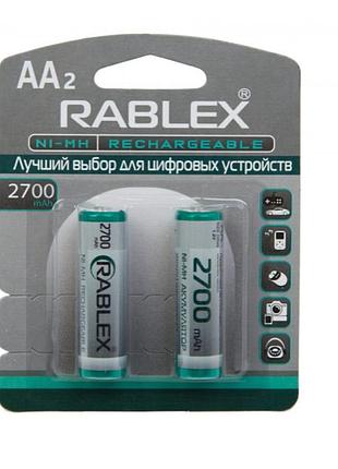 Аккумулятор rablex hr6 rb-2700 ni-mh aa 1.2v 2700 ма·ч высокой емкости для бытовых приборов