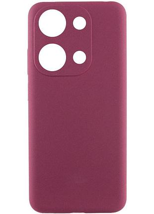 Чохол silicone cover lakshmi full camera (aaa) для xiaomi redmi note 13 pro 4g / poco m6 pro 4g бордовий / plum