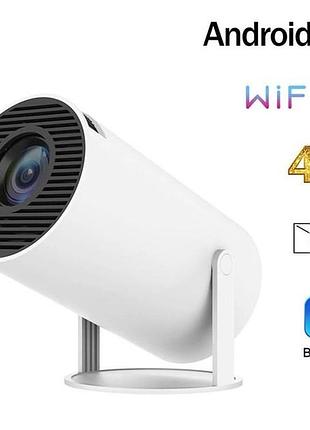 Портативний проектор 3326 з android 11, wi‑fi 6 та 4k роздільною здатністю для дому та офісу