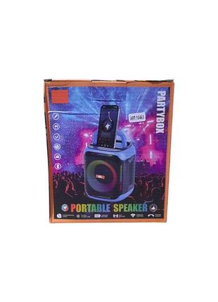 Портативна колонка ubl partybox 10463 з led-підсвіткою, потужний звук для вечірок