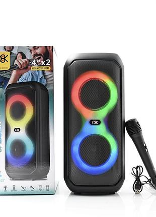 Портативна bluetooth-колонка з мікрофоном 4" bt 2426 — портативна бездротова акустика для телефону та програвання музики