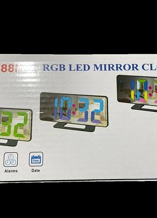 Сучасні настільні годинники vst-888h з rgb led підсвіткою, цифровий дисплей