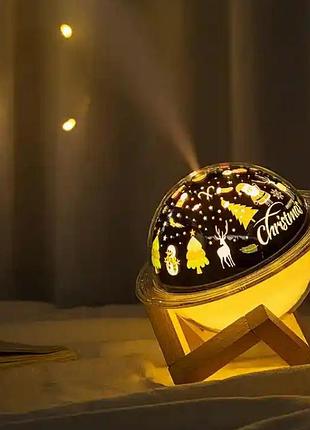 3d нічник-увлажнювач повітря марс moon lamp rgb microusb, 8084